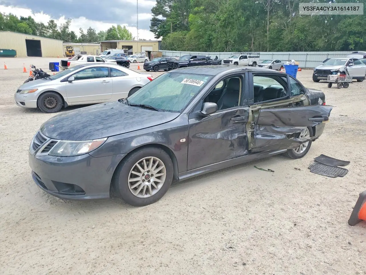 2010 Saab 9-3 2.0T VIN: YS3FA4CY3A1614187 Lot: 58106946