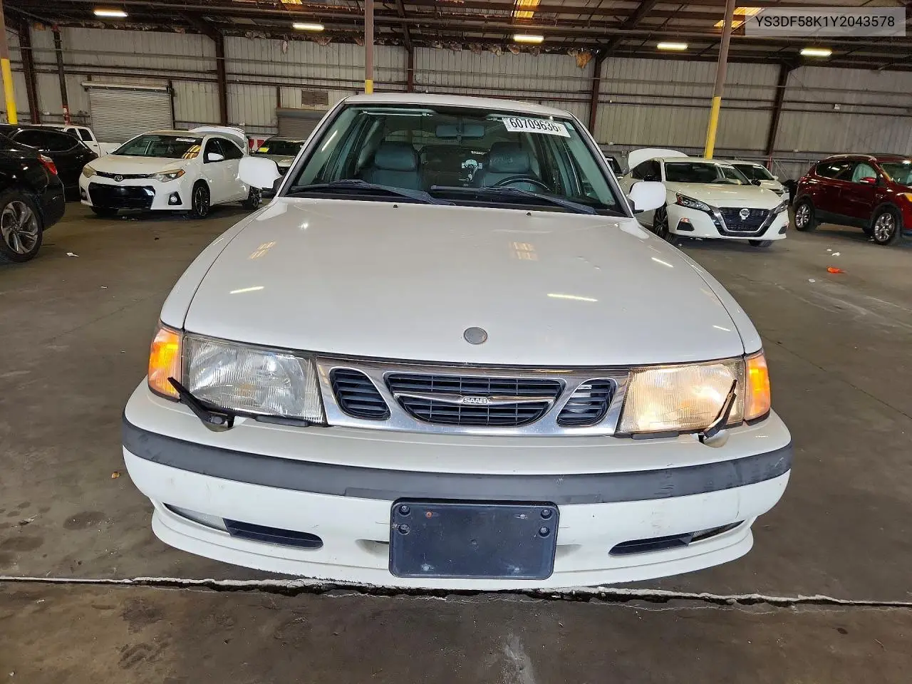 2000 Saab 9-3 Se VIN: YS3DF58K1Y2043578 Lot: 60709636