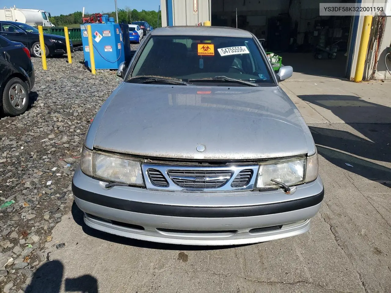 2002 Saab 9-3 Se VIN: YS3DF58K322001193 Lot: 54755556
