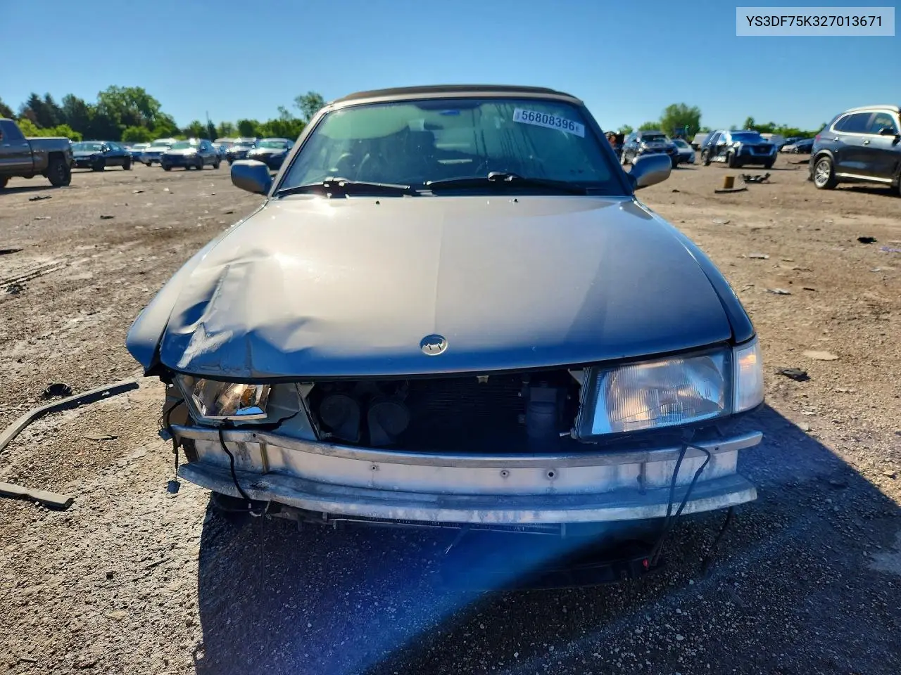 2002 Saab 9-3 Se VIN: YS3DF75K327013671 Lot: 56808396