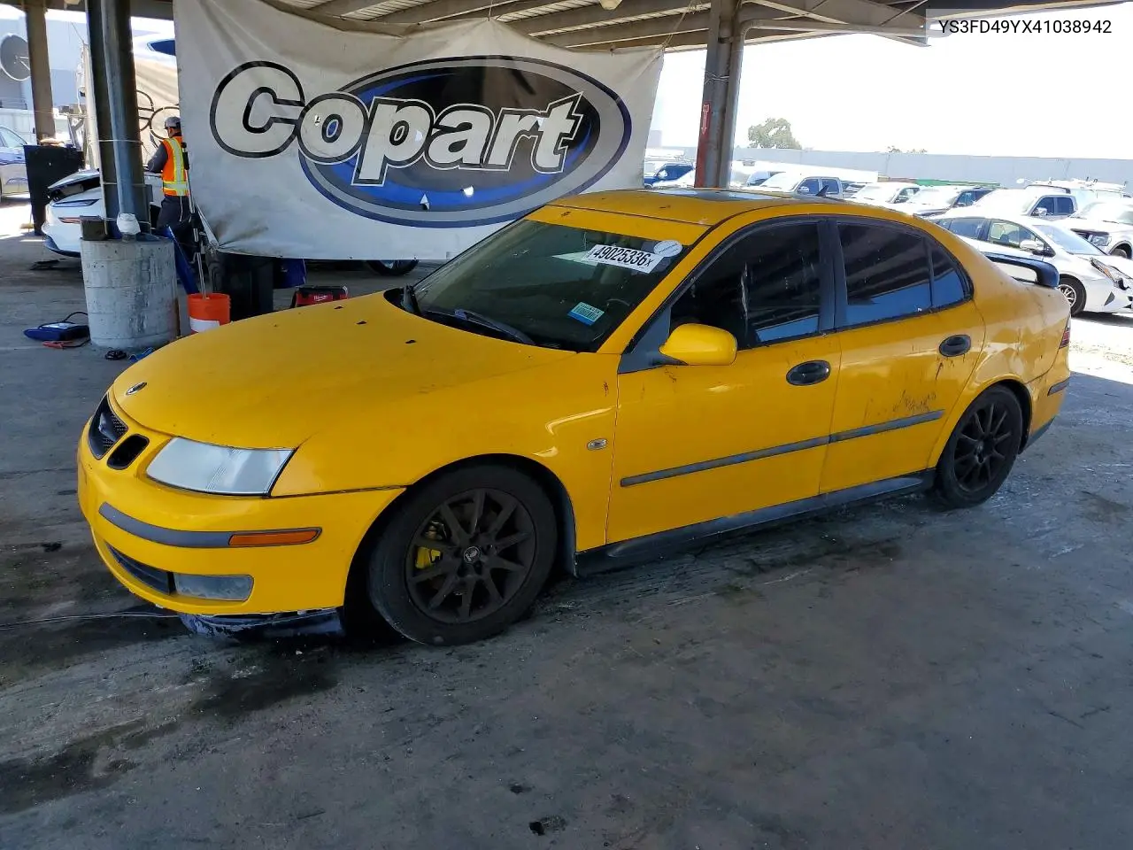 2004 Saab 9-3 Arc VIN: YS3FD49YX41038942 Lot: 49025336