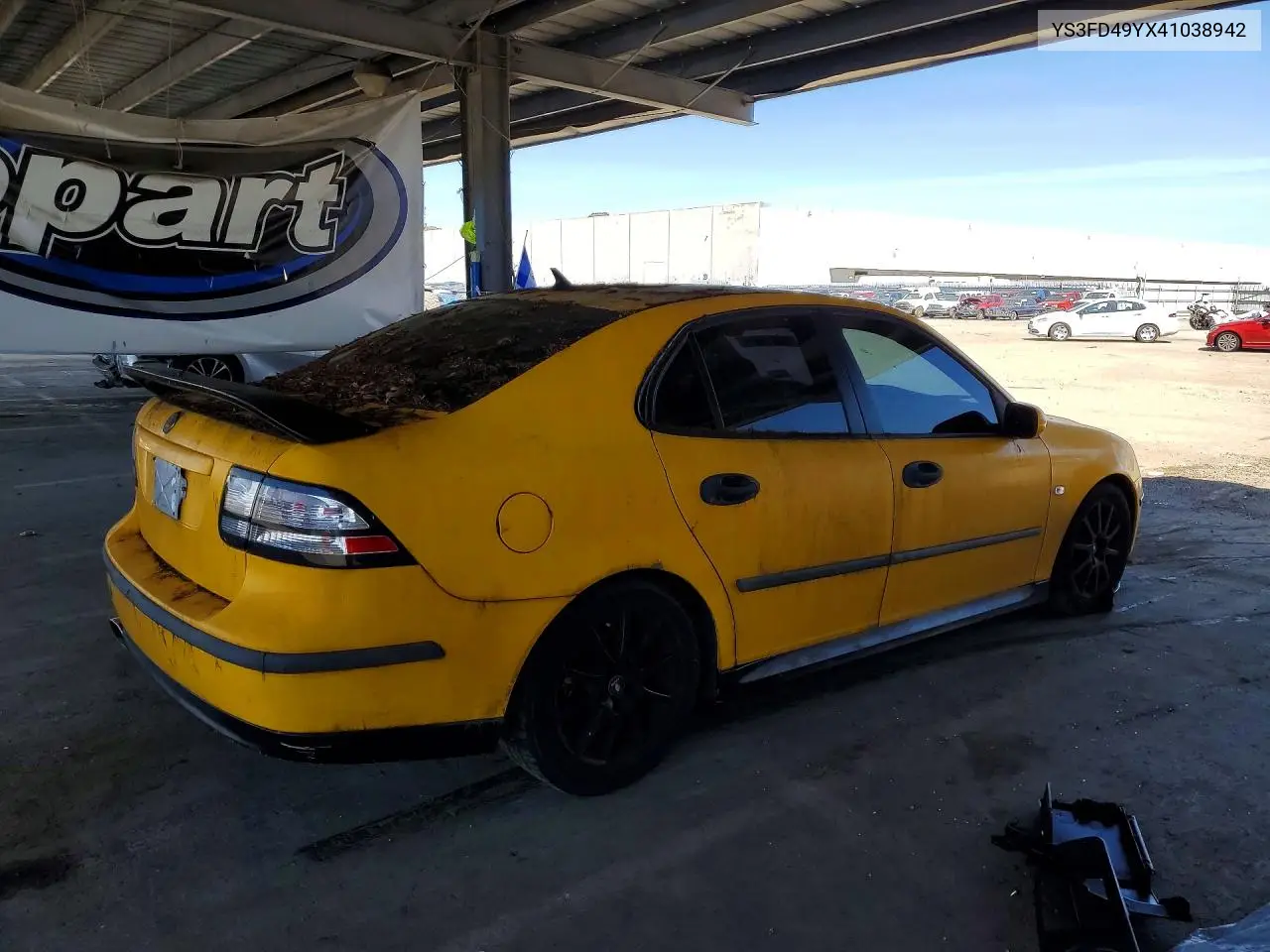 2004 Saab 9-3 Arc VIN: YS3FD49YX41038942 Lot: 49025336