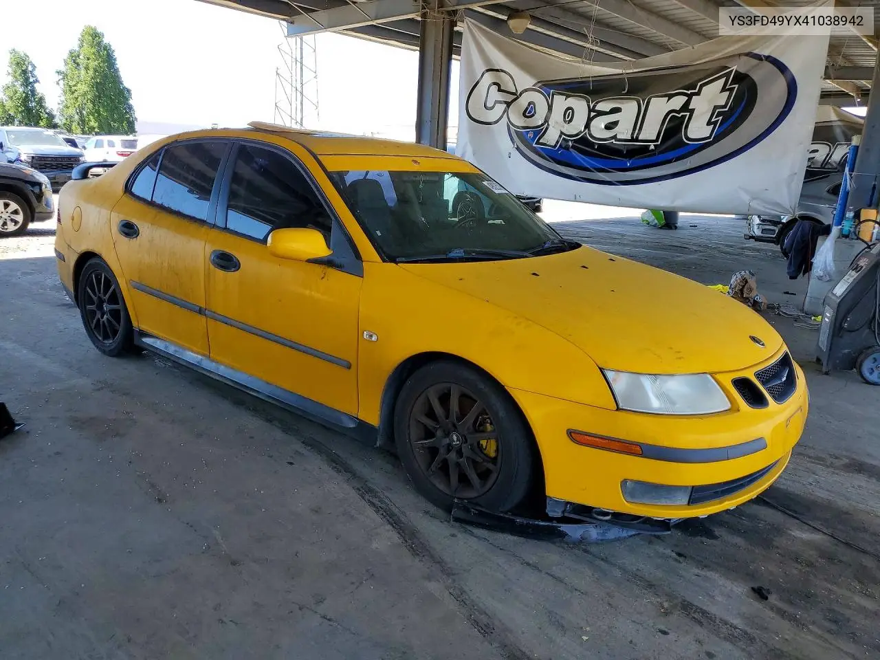 2004 Saab 9-3 Arc VIN: YS3FD49YX41038942 Lot: 49025336