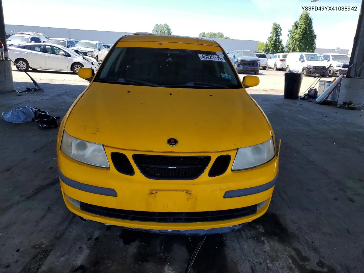 2004 Saab 9-3 Arc VIN: YS3FD49YX41038942 Lot: 49025336