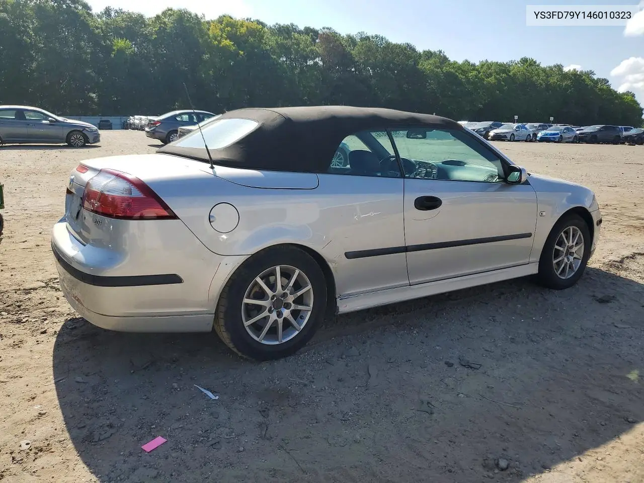 2004 Saab 9-3 Arc VIN: YS3FD79Y146010323 Lot: 58974816