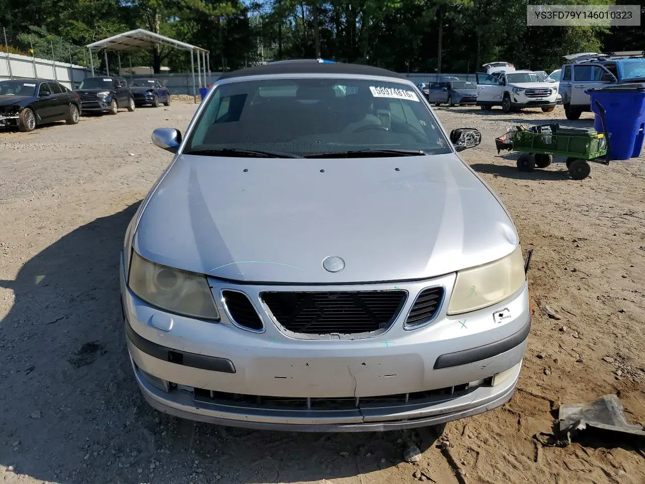 2004 Saab 9-3 Arc VIN: YS3FD79Y146010323 Lot: 58974816