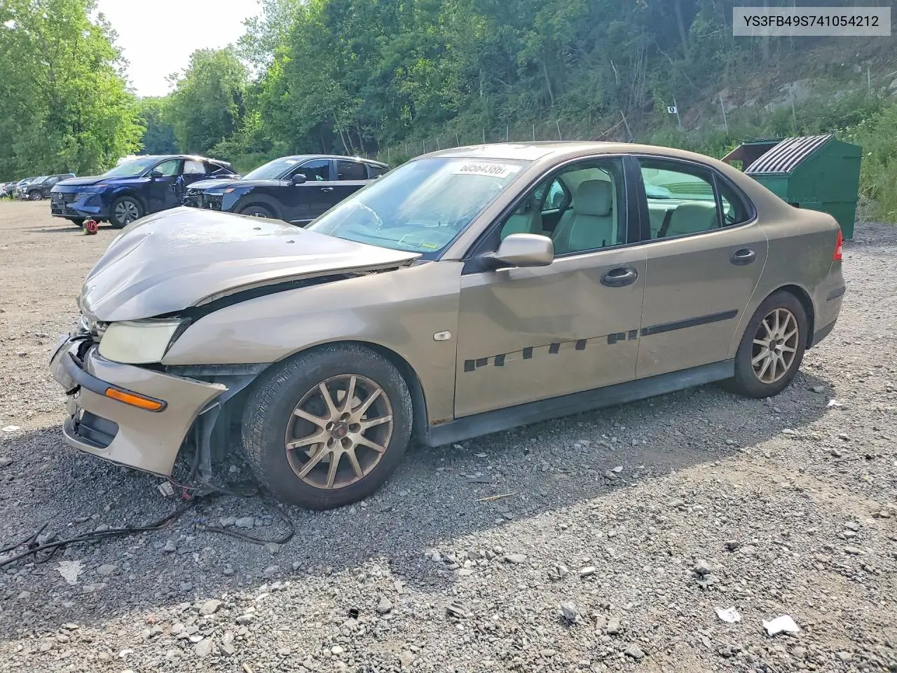 2004 Saab 9-3 Linear VIN: YS3FB49S741054212 Lot: 60564386