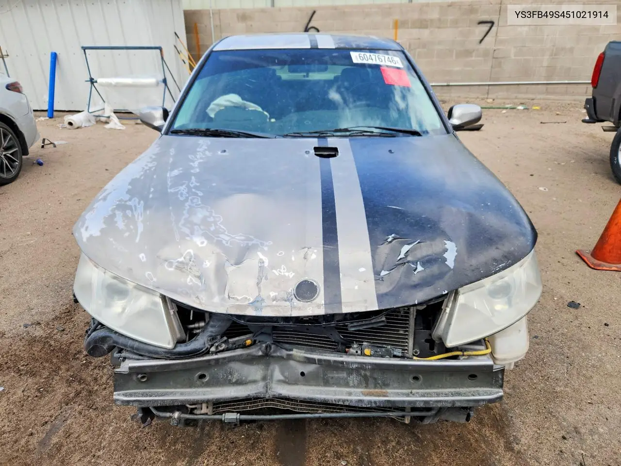 2005 Saab 9-3 Linear VIN: YS3FB49S451021914 Lot: 60476746