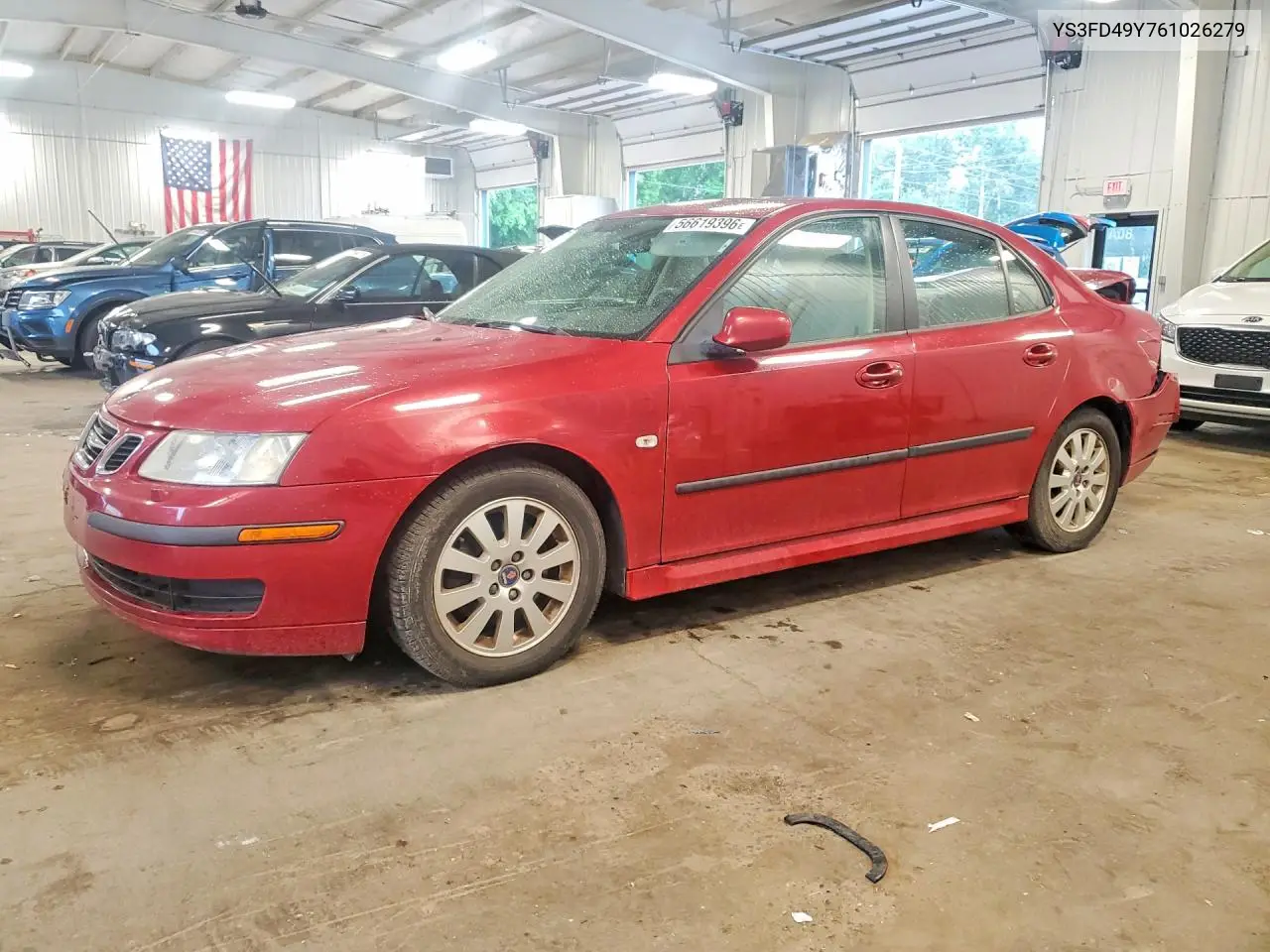 2006 Saab 9-3 VIN: YS3FD49Y761026279 Lot: 56619396