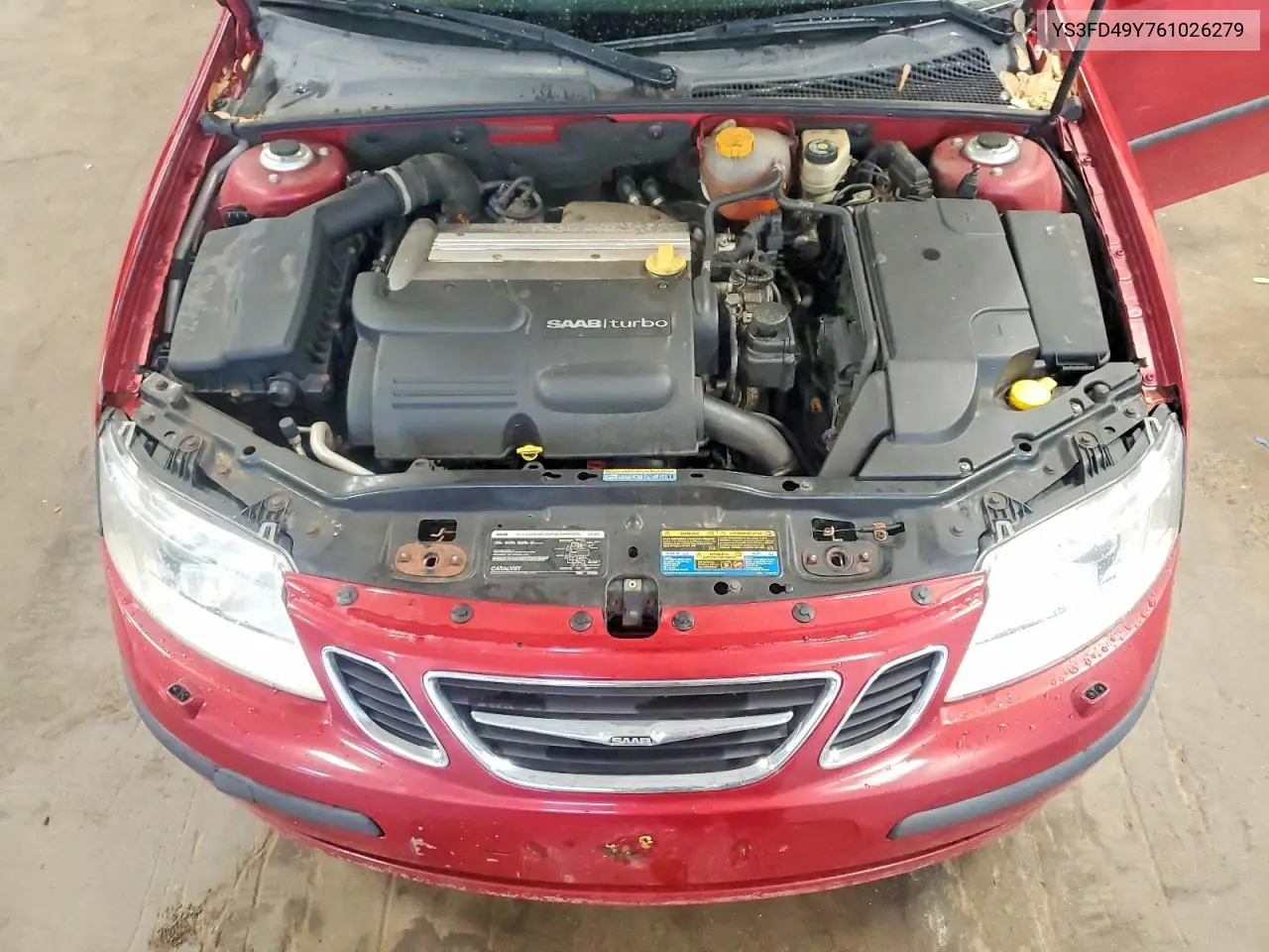 2006 Saab 9-3 VIN: YS3FD49Y761026279 Lot: 56619396