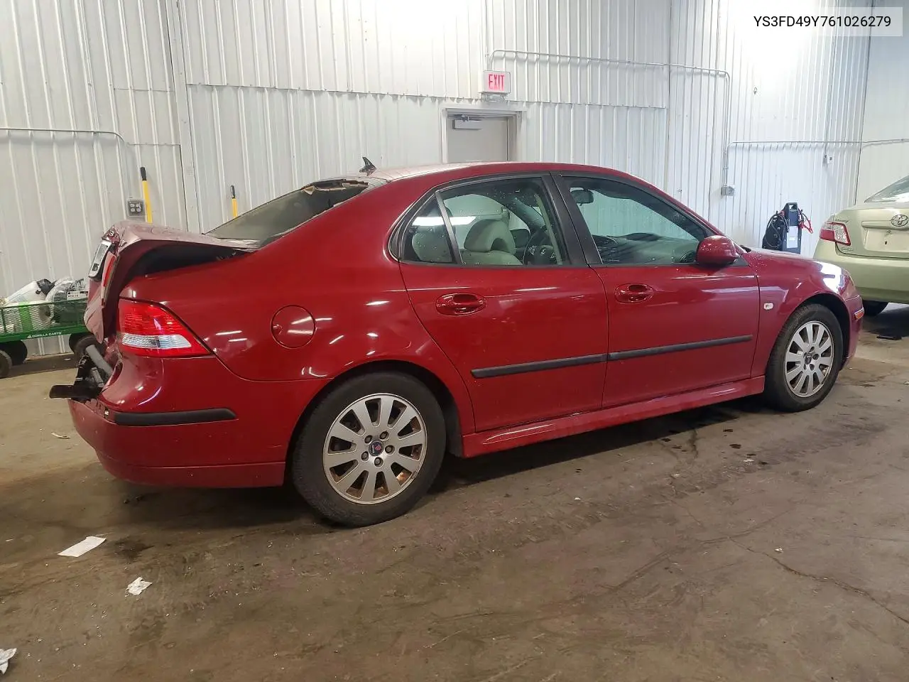 2006 Saab 9-3 VIN: YS3FD49Y761026279 Lot: 56619396