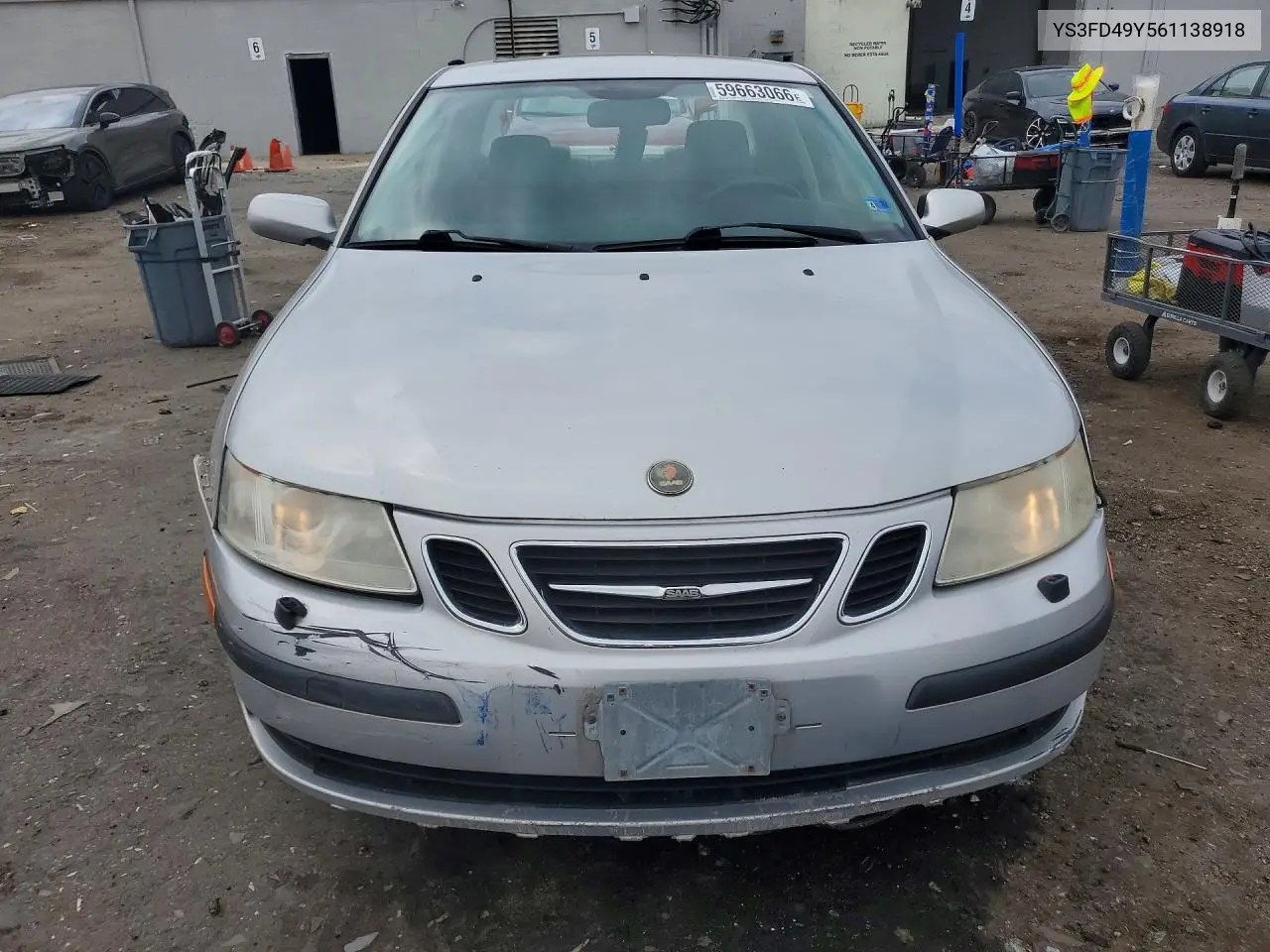 2006 Saab 9-3 VIN: YS3FD49Y561138918 Lot: 59663066