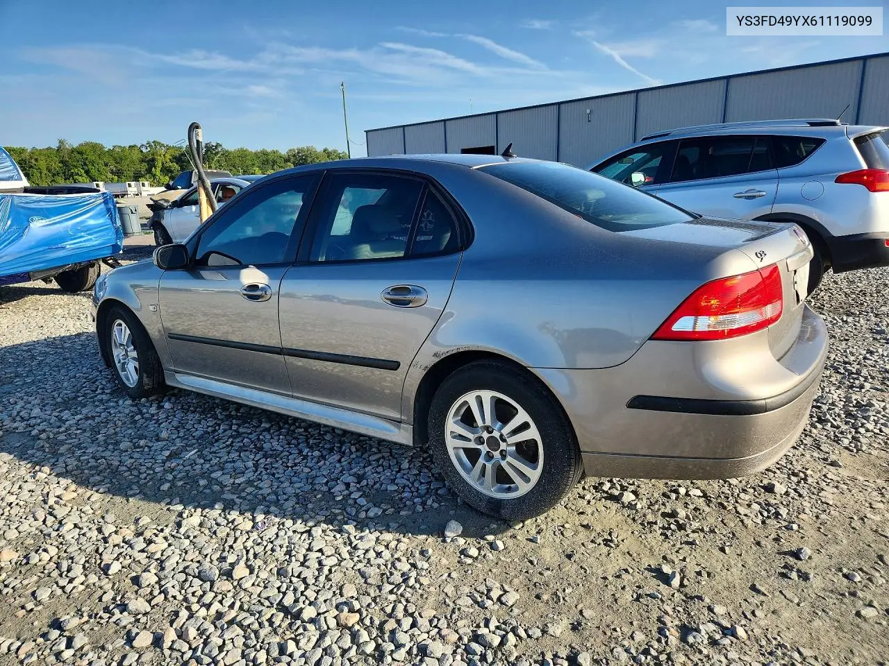 2006 Saab 9-3 VIN: YS3FD49YX61119099 Lot: 60967936