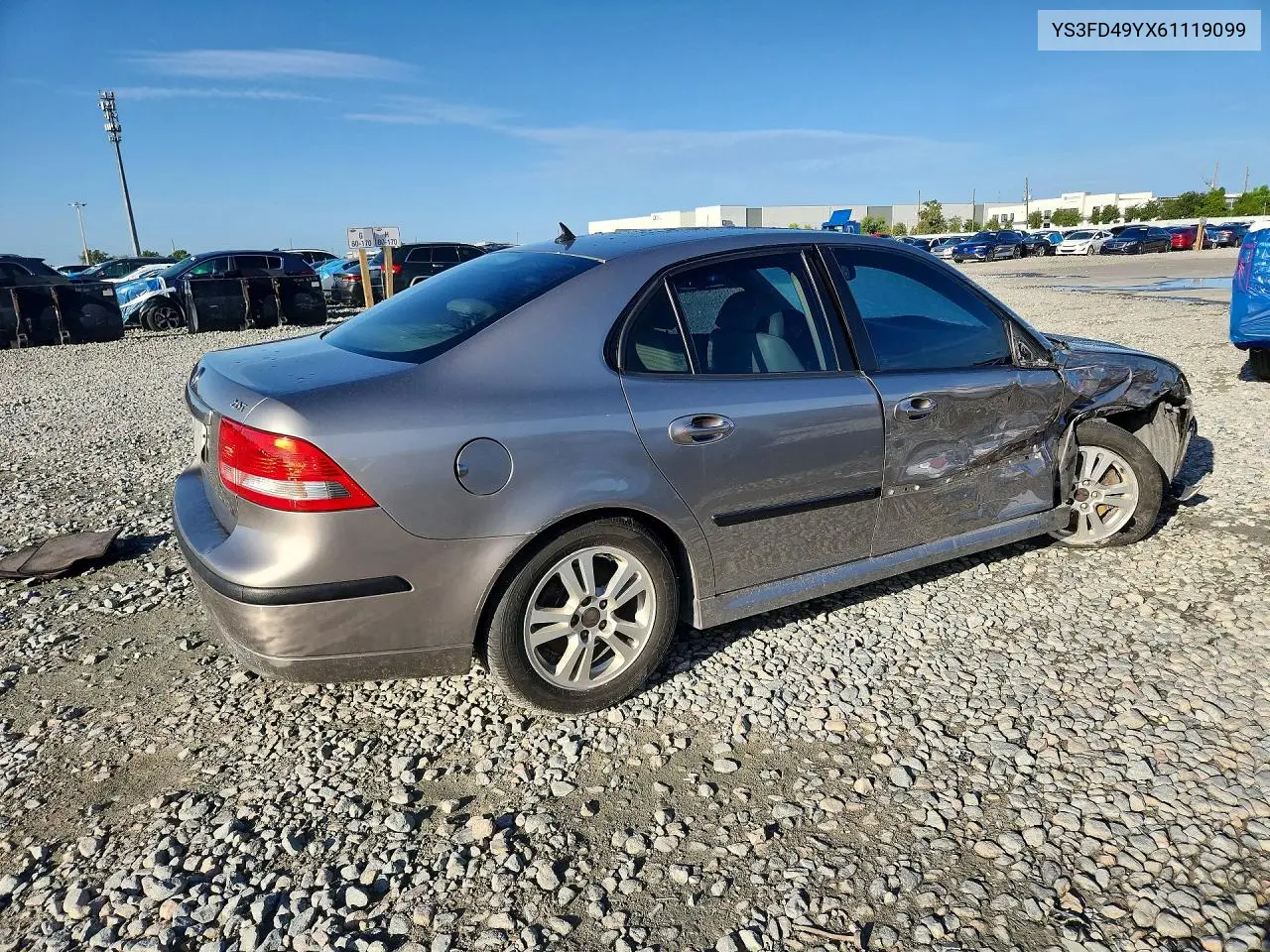2006 Saab 9-3 VIN: YS3FD49YX61119099 Lot: 60967936