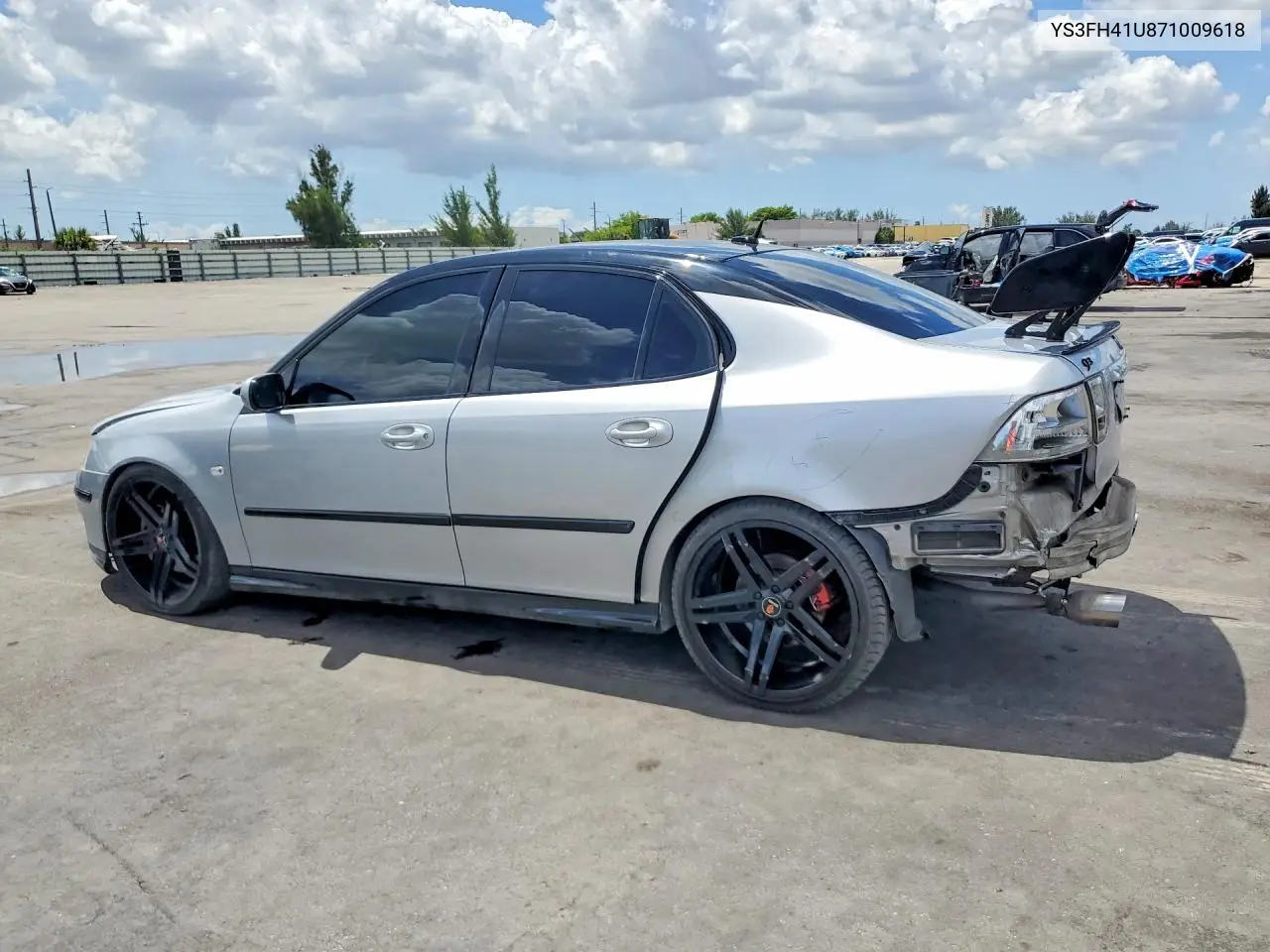 2007 Saab 9-3 Aero VIN: YS3FH41U871009618 Lot: 55437276