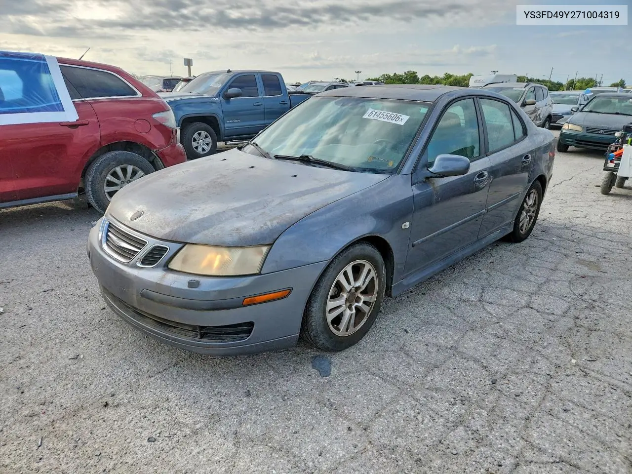 2007 Saab 9-3 2.0T VIN: YS3FD49Y271004319 Lot: 61455606