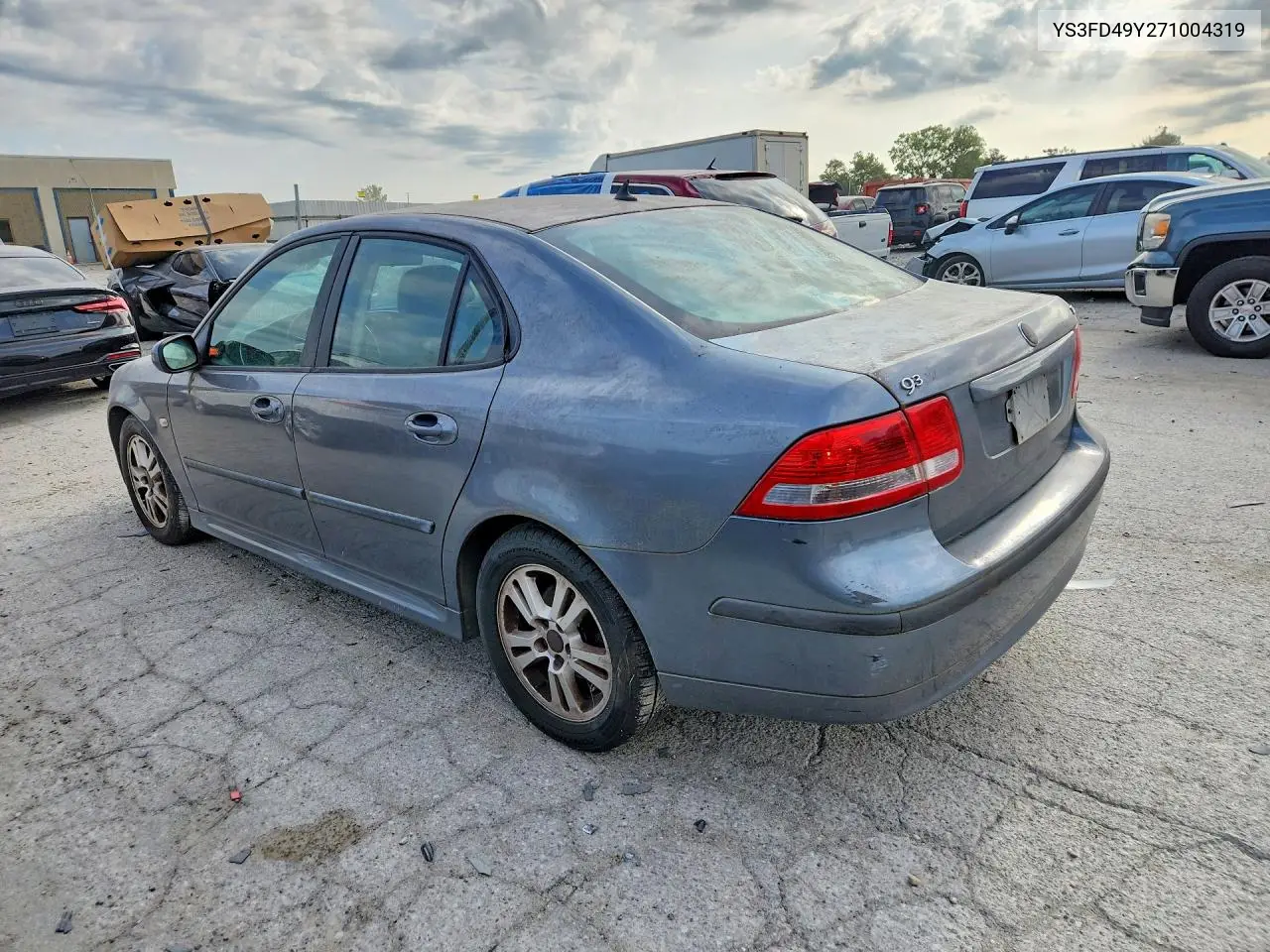 2007 Saab 9-3 2.0T VIN: YS3FD49Y271004319 Lot: 61455606