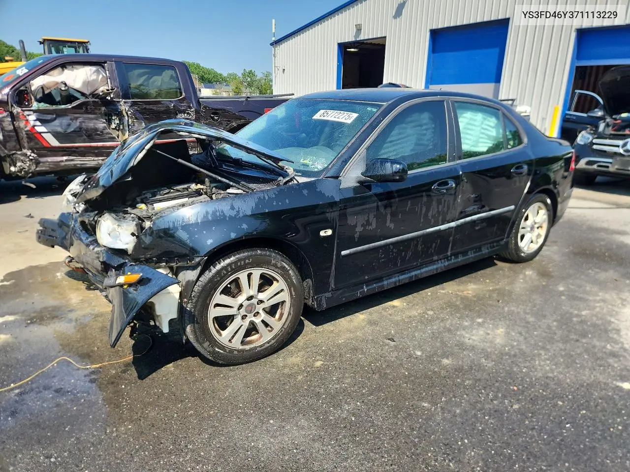 2007 Saab 9-3 2.0T VIN: YS3FD46Y371113229 Lot: 85772275