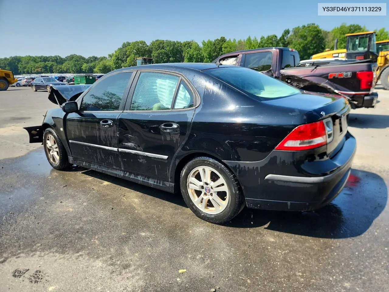 2007 Saab 9-3 2.0T VIN: YS3FD46Y371113229 Lot: 85772275