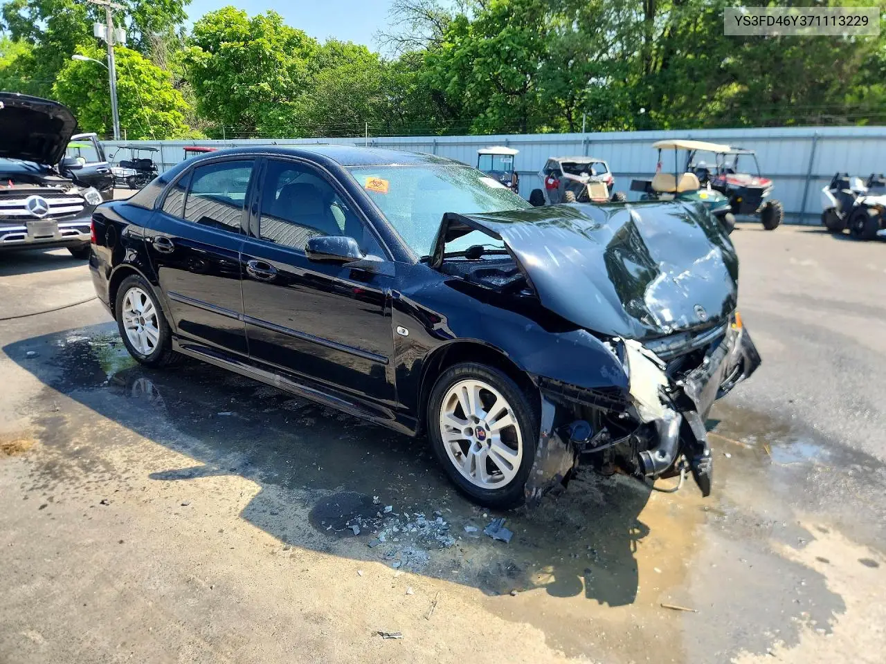 2007 Saab 9-3 2.0T VIN: YS3FD46Y371113229 Lot: 85772275