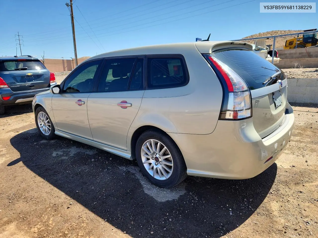 2008 Saab 9-3 2.0T VIN: YS3FB59Y681138229 Lot: 52881426