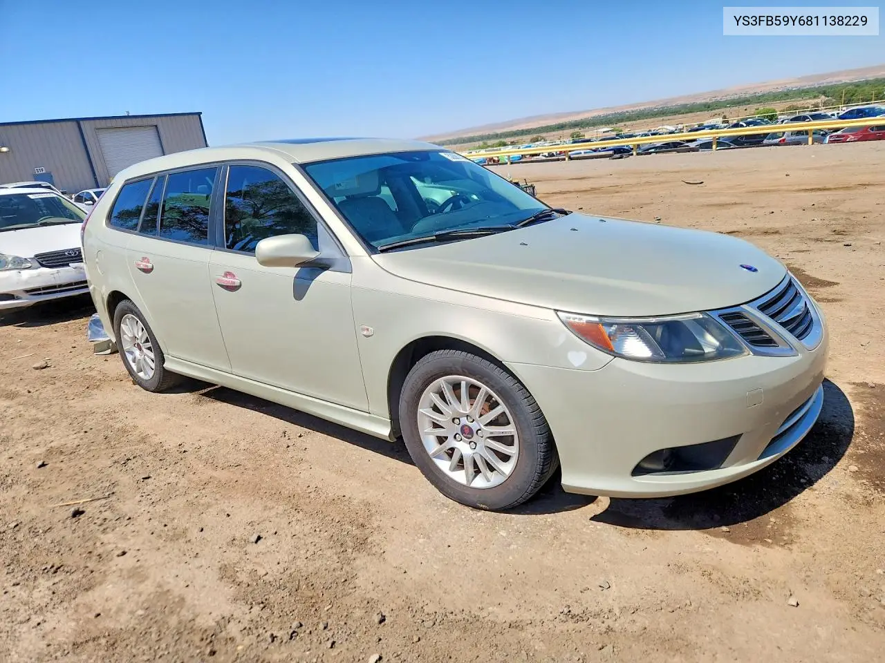 2008 Saab 9-3 2.0T VIN: YS3FB59Y681138229 Lot: 52881426