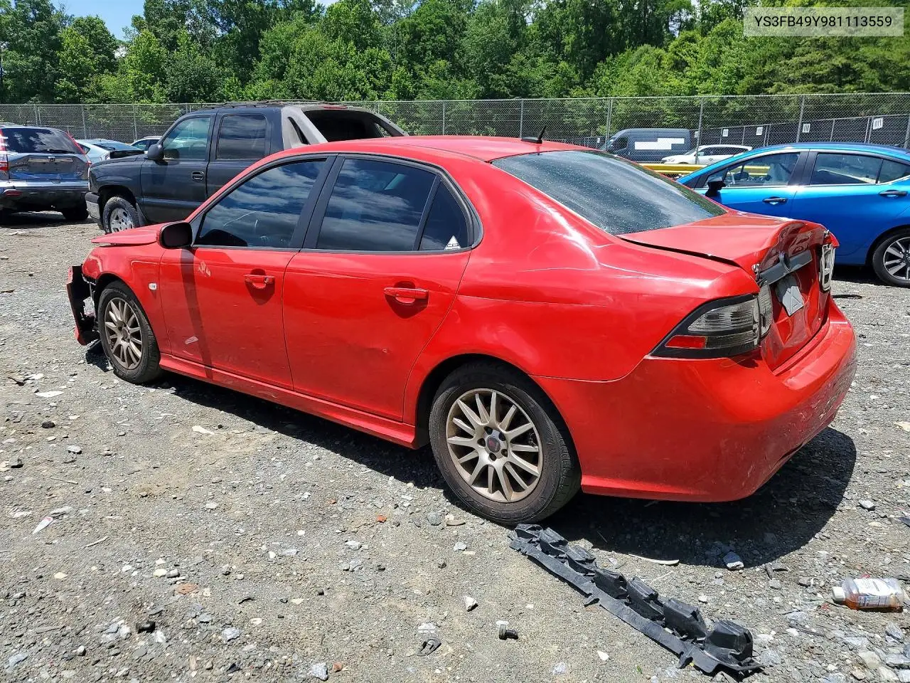2008 Saab 9-3 2.0T VIN: YS3FB49Y981113559 Lot: 57019706