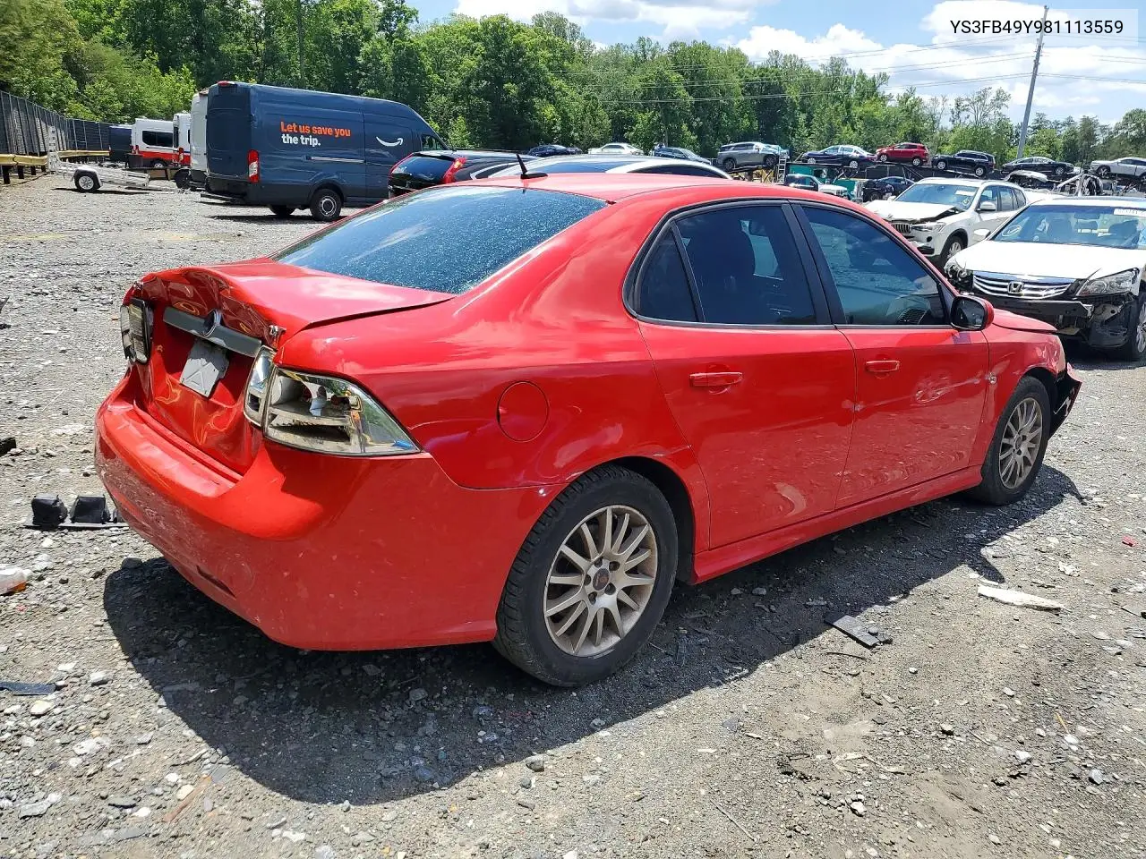 2008 Saab 9-3 2.0T VIN: YS3FB49Y981113559 Lot: 57019706