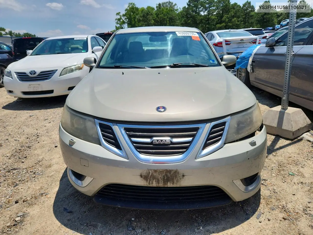 2008 Saab 9-3 Aero VIN: YS3FH41U581106521 Lot: 60609706