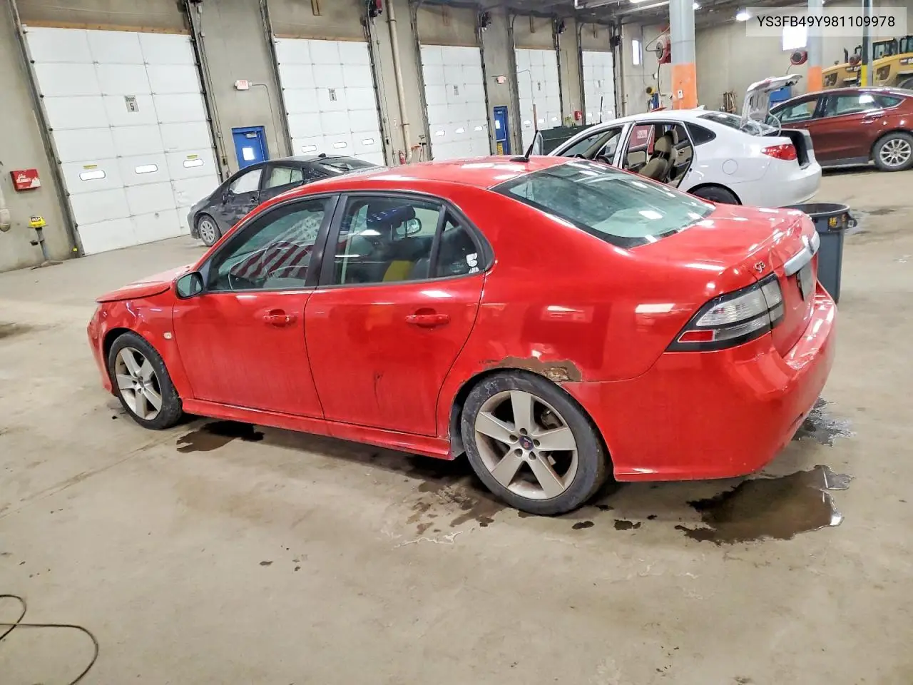 2008 Saab 9-3 2.0T VIN: YS3FB49Y981109978 Lot: 75023605
