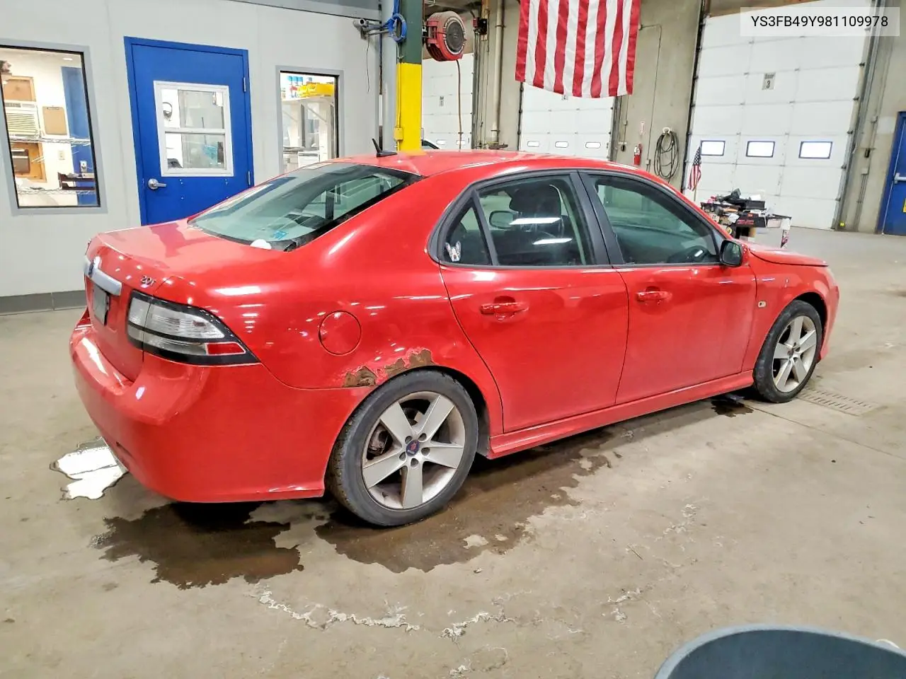2008 Saab 9-3 2.0T VIN: YS3FB49Y981109978 Lot: 75023605