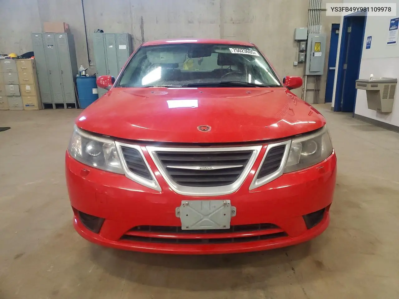 2008 Saab 9-3 2.0T VIN: YS3FB49Y981109978 Lot: 75023605