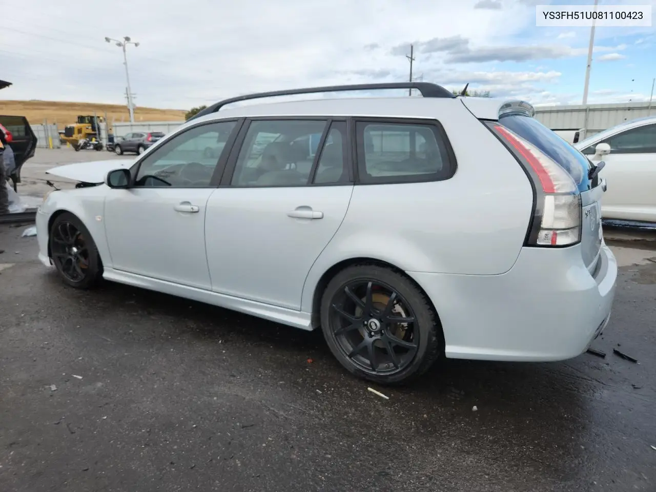 2008 Saab 9-3 Aero VIN: YS3FH51U081100423 Lot: 81556275