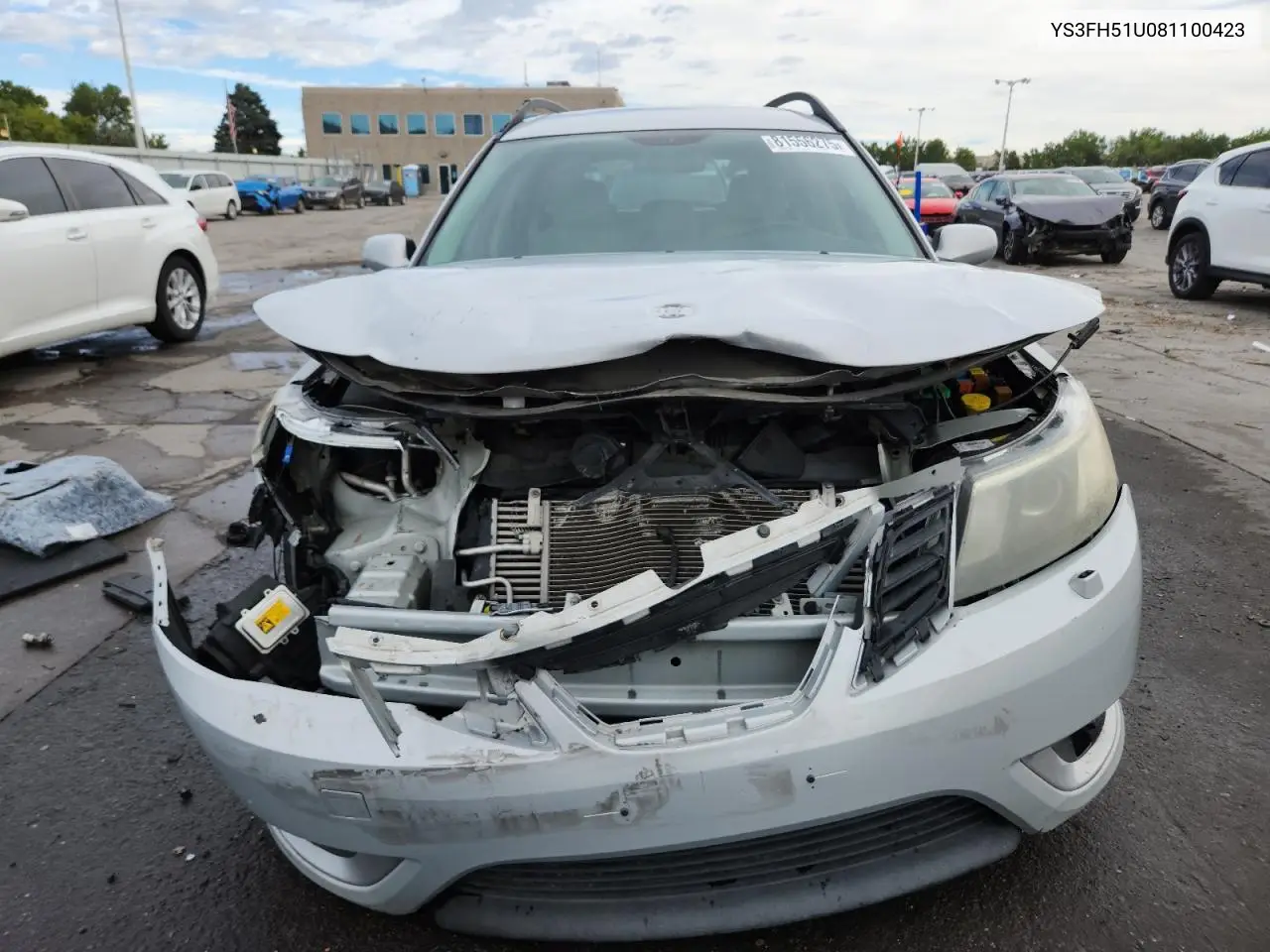 2008 Saab 9-3 Aero VIN: YS3FH51U081100423 Lot: 81556275