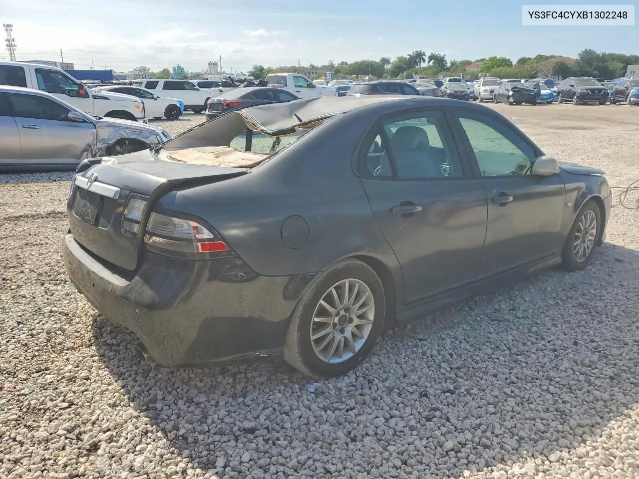 2011 Saab 9-3 Aero VIN: YS3FC4CYXB1302248 Lot: 52711126