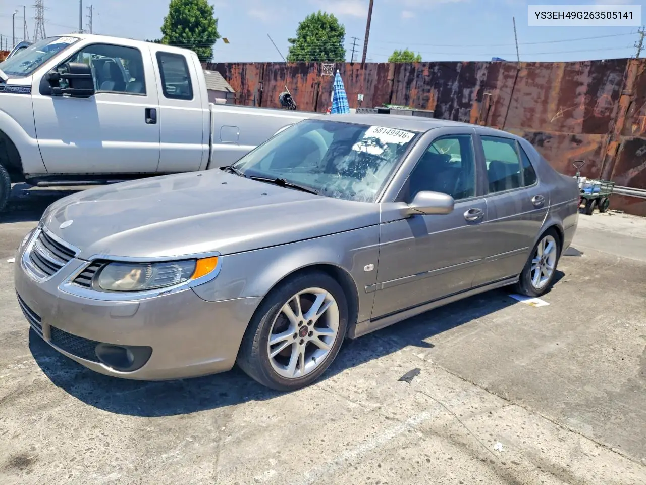 2006 Saab 9-5 Aero VIN: YS3EH49G263505141 Lot: 58149946