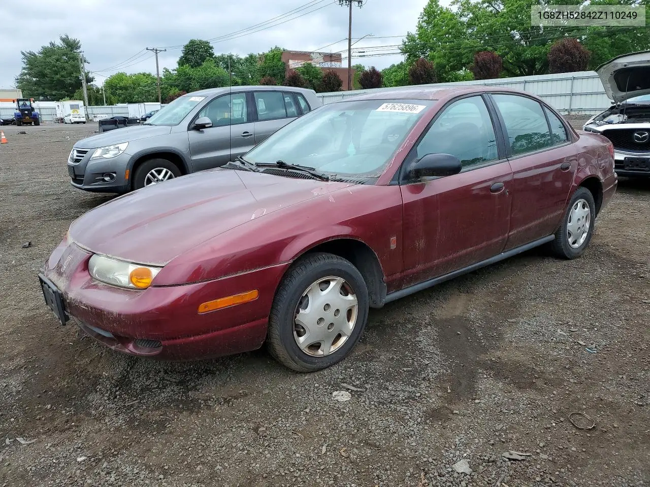 2002 Saturn 4Dr VIN: 1G8ZH52842Z110249 Lot: 57625896