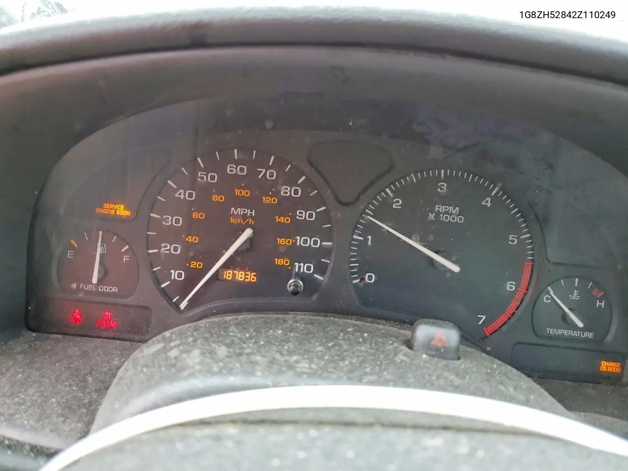2002 Saturn 4Dr VIN: 1G8ZH52842Z110249 Lot: 57625896