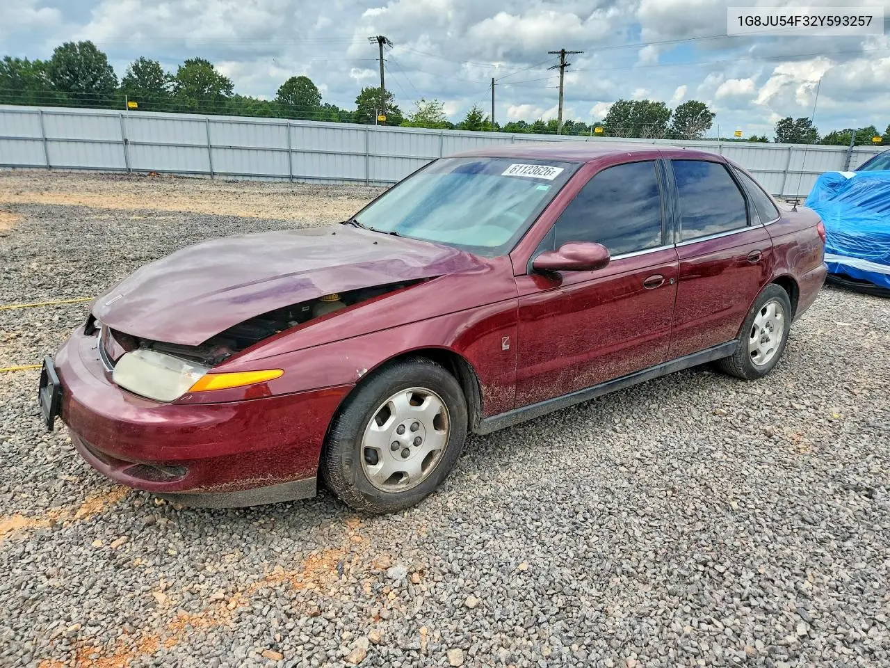 2002 Saturn L200 VIN: 1G8JU54F32Y593257 Lot: 61123626