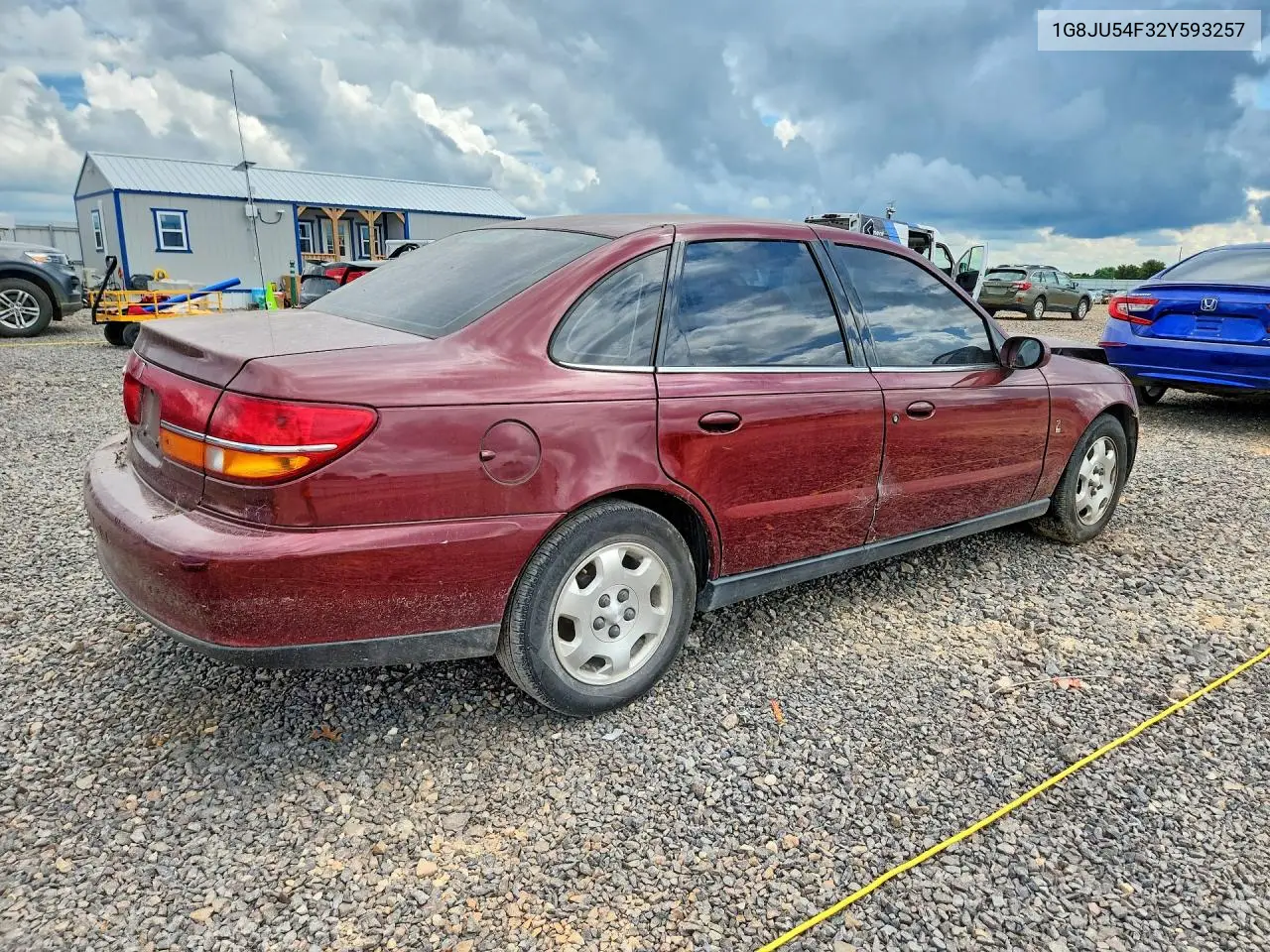 2002 Saturn L200 VIN: 1G8JU54F32Y593257 Lot: 61123626