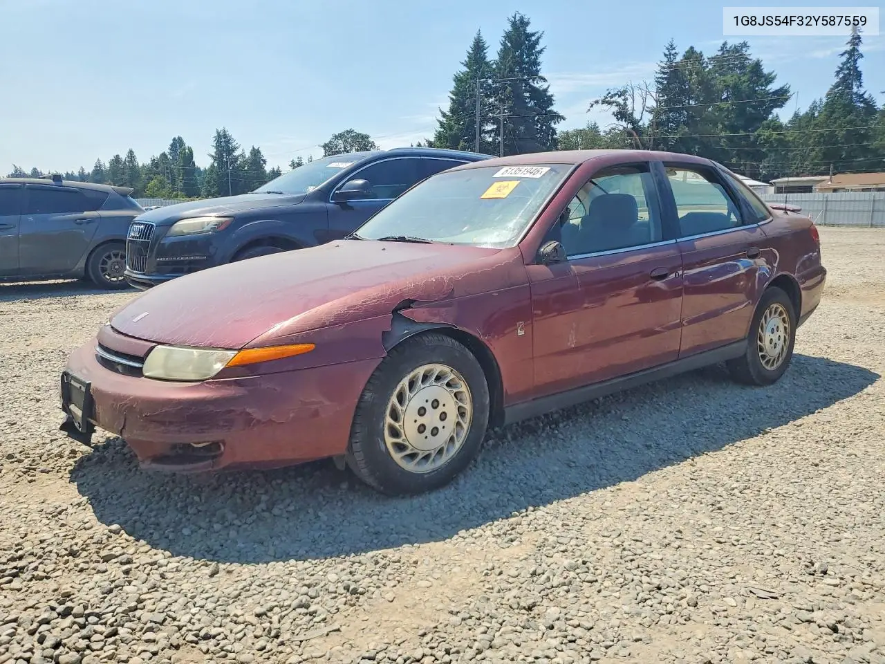 2002 Saturn L100 VIN: 1G8JS54F32Y587559 Lot: 61351946