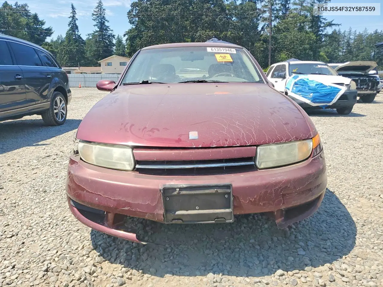 2002 Saturn L100 VIN: 1G8JS54F32Y587559 Lot: 61351946