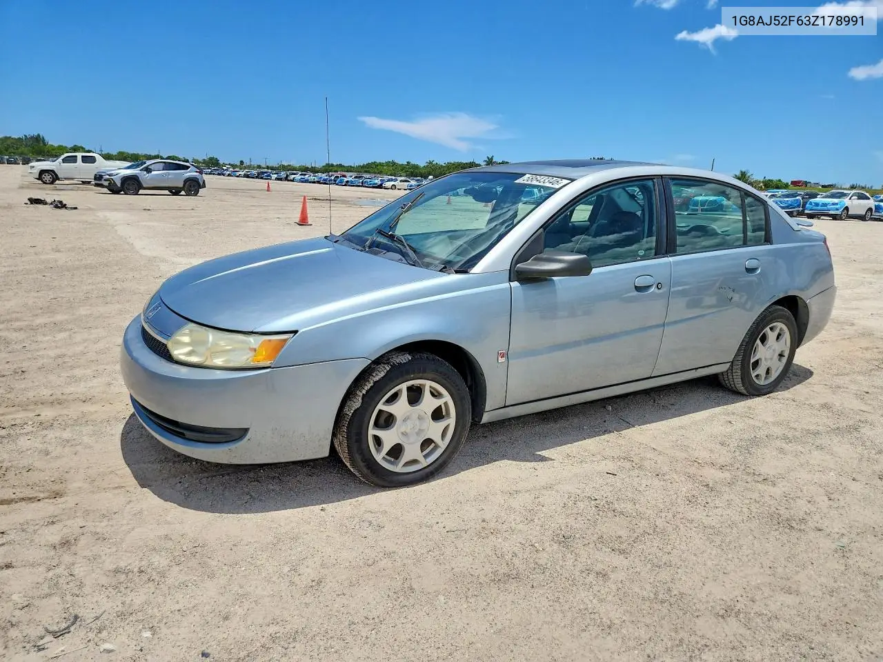 2003 Saturn Ion Level 2 VIN: 1G8AJ52F63Z178991 Lot: 58643346