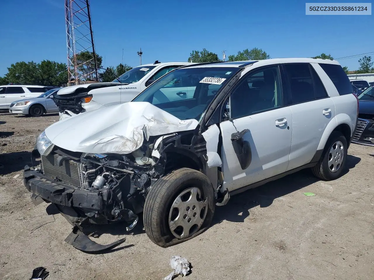 2005 Saturn Vue VIN: 5GZCZ33D35S861234 Lot: 55332736
