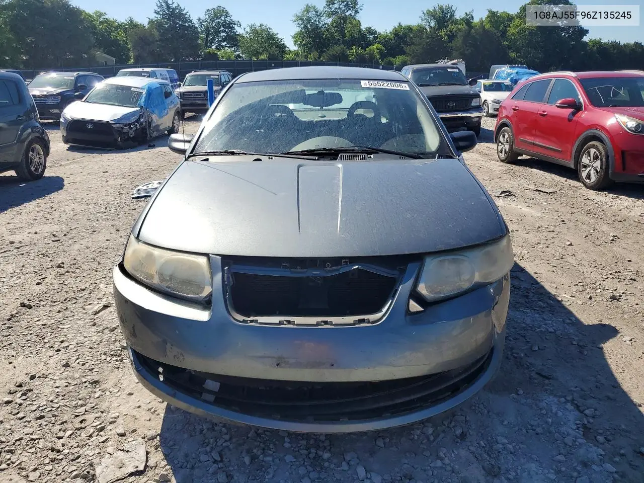 2006 Saturn Ion Level 2 VIN: 1G8AJ55F96Z135245 Lot: 55522006