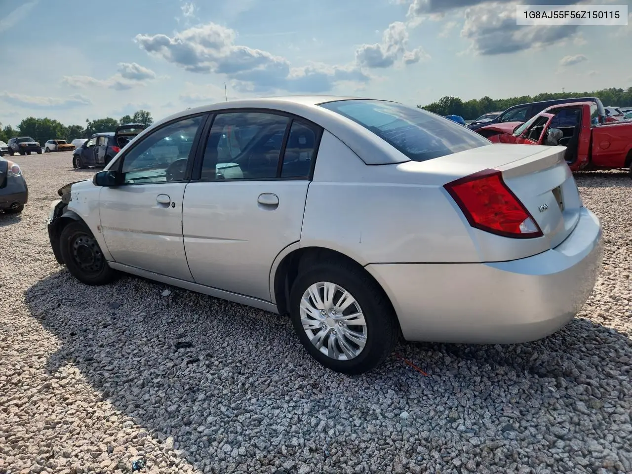 2006 Saturn Ion Level 2 VIN: 1G8AJ55F56Z150115 Lot: 58410556