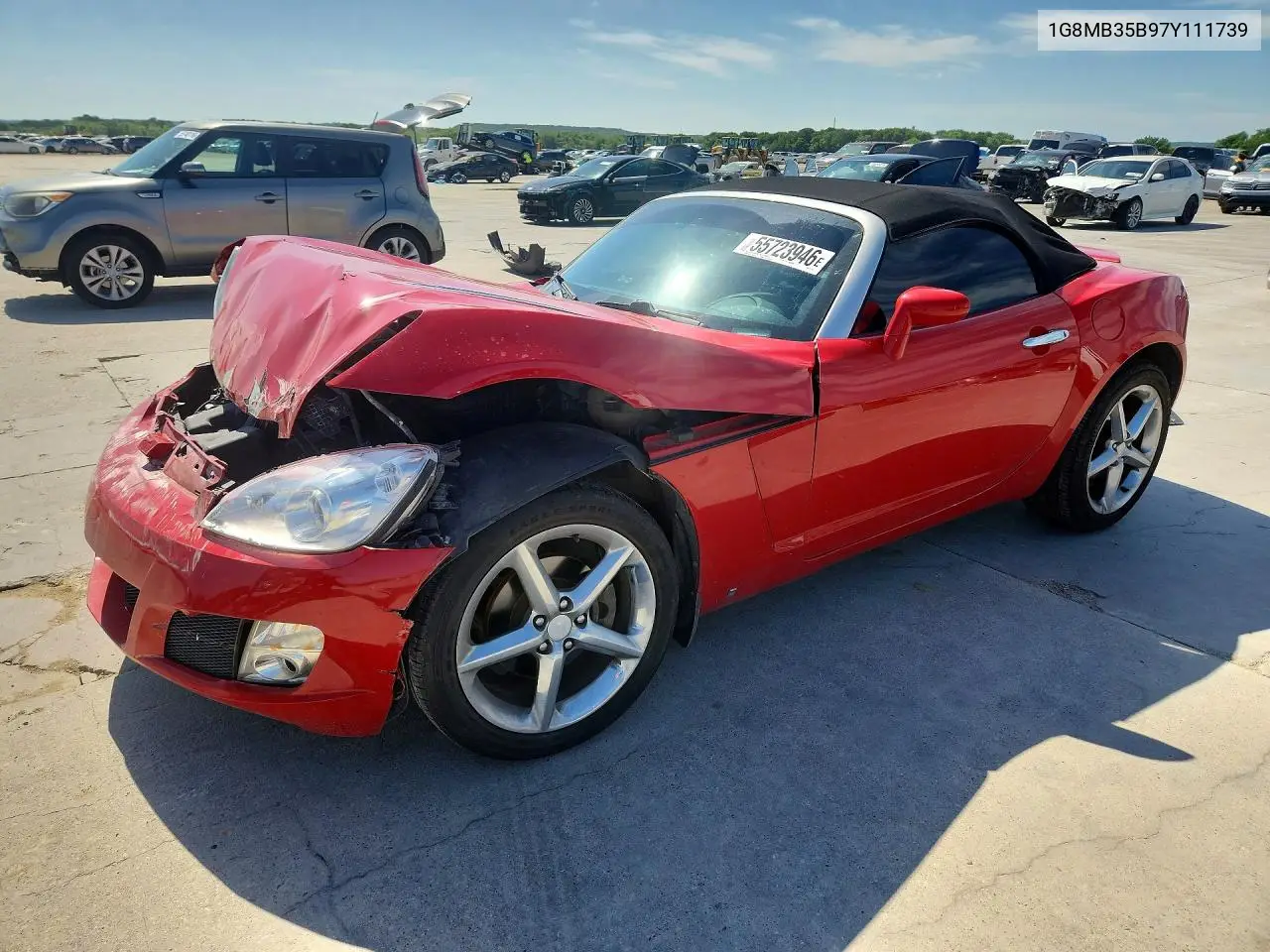 1G8MB35B97Y111739 2007 Saturn Sky