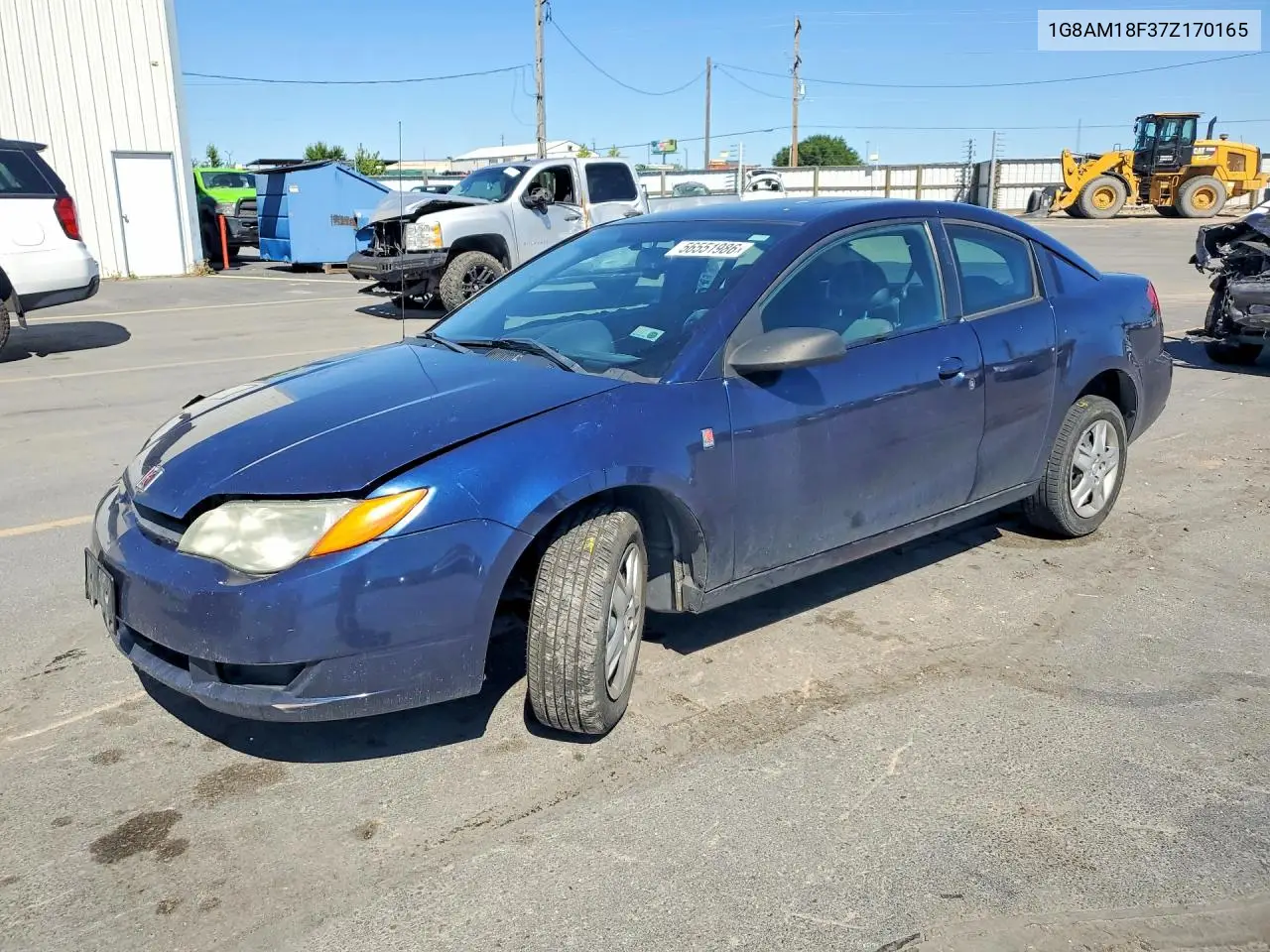 2007 Saturn Ion Level 2 VIN: 1G8AM18F37Z170165 Lot: 56551986