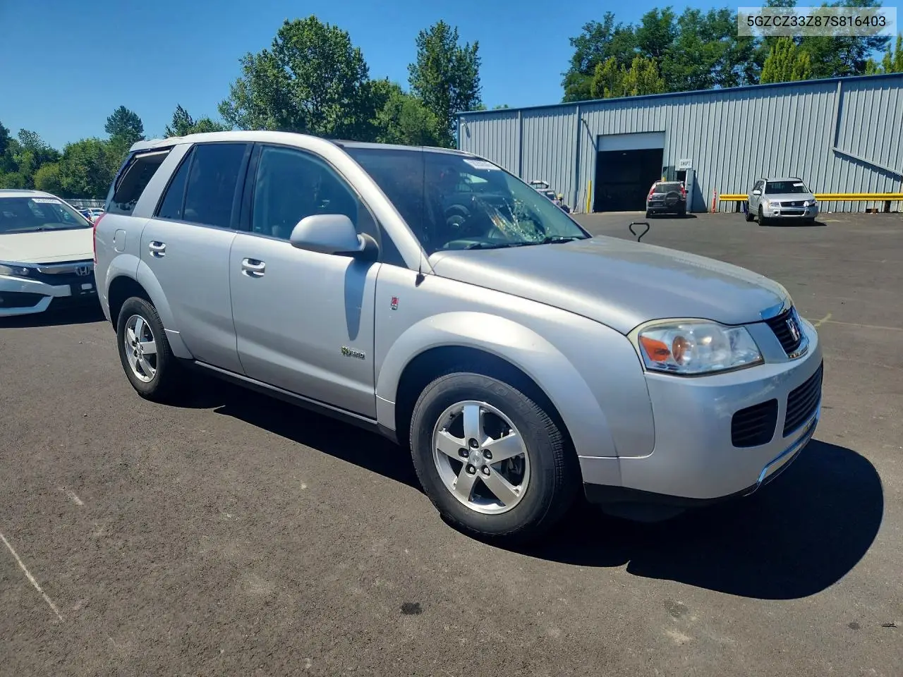 2007 Saturn Vue Hybrid VIN: 5GZCZ33Z87S816403 Lot: 58280546