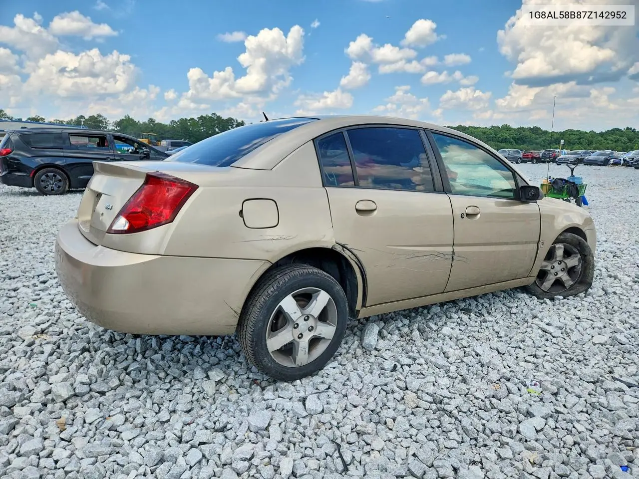 2007 Saturn Ion Level 3 VIN: 1G8AL58B87Z142952 Lot: 59602016